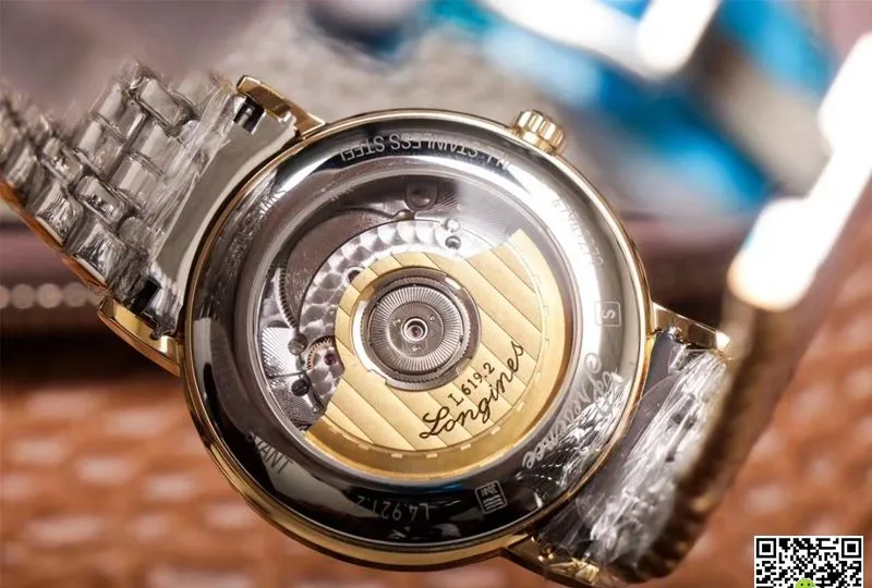Longines Presence L4.921.2.12.7 RM Factory 1:1 Best Edition Replica Watch Gold Bezel